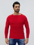 Denim Distriqt Strickpullover Rot