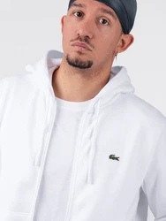 Lacoste Sweatshirt Sweatjacke mit Kapuze Weiß/Grau/Creme/Mintgrün/Grün/Khaki