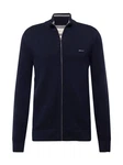 Gant Strickjacke COTTON PIQUE ZIP CARDIGAN BLAU