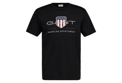 Gant T-Shirt REGULAR ARCHIVE SHIELD schwarz