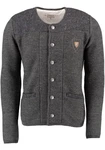 OS-Trachten Strickjacke Scava Dunkelgrau/Grau/Hellblau
