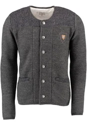 OS-Trachten Strickjacke Scava Dunkelgrau/Grau/Hellblau