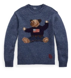 Strickpullover POLO BEAR Pullover Wool Sweater Sweatshirt Strick-Pulli J