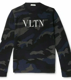 Strickpullover CAMOUFLAGE LOGO CASHMERE KASCHMIR SWEATER PULLOVER PULLI JUM