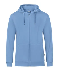 Jako Sweatjacke Organic Kapuzenjacke Blau/Hellblau