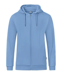 Jako Sweatjacke Organic Kapuzenjacke Blau/Hellblau