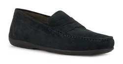 Geox U ASCANIO C Mokassin Loafer Pennyloafer Slipper Dunkelblau/Blau/Hellblau