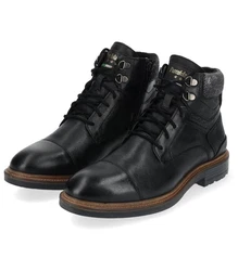 Pantofola d'Oro Stiefelette Schnürstiefelette Schwarz