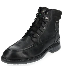 Pantofola d'Oro Stiefelette Leder Schnürstiefelette Schwarz/Dunkelgrün/Braun