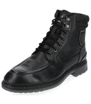 Pantofola d'Oro Stiefelette Leder Schnürstiefelette Schwarz/Dunkelgrün/Braun