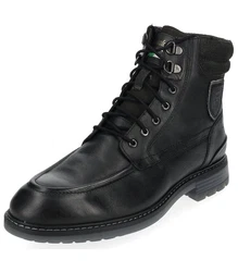 Pantofola d'Oro Stiefelette Leder Schnürstiefelette Schwarz/Dunkelgrün/Braun