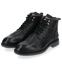 Pantofola d'Oro Stiefelette Schnürstiefelette Schwarz