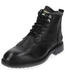 Pantofola d'Oro Stiefelette Schnürstiefelette Schwarz