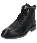 Pantofola d'Oro Stiefelette Schnürstiefelette Schwarz
