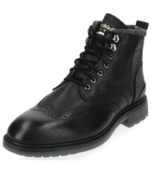 Pantofola d'Oro Stiefelette Schnürstiefelette Schwarz
