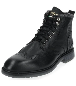 Pantofola d'Oro Stiefelette Schnürstiefelette Schwarz