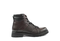 Celal Gltekin Schnürstiefel High-Top Leder-Boots mit Warmfutter 550-769