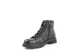 Celal Gltekin Schnürstiefel High-Top Leder-Boots mit Warmfutter 550-769