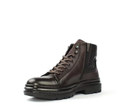 Celal Gltekin Schnürstiefel 550-709 Dunkelbraun/Braun/Dunkelgrün/Grau