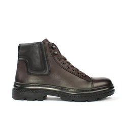 Celal Gltekin Schnürstiefel 550-709 Dunkelbraun/Braun/Dunkelgrün/Grau