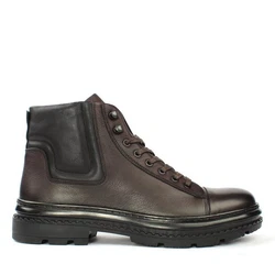 Celal Gltekin Schnürstiefel 550-709 Dunkelbraun/Braun/Dunkelgrün/Grau