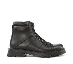 Celal Gltekin Schnürstiefel High-Top Leder-Boots mit Warmfutter 550-769