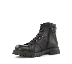 Celal Gltekin Schnürstiefel High-Top Leder-Boots mit Warmfutter 550-769