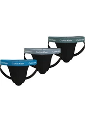 Calvin Klein Underwear String JOCK STRAP 3PK Hellblau/Dunkelgrün/Blau
