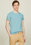 Tommy Hilfiger T-Shirt STRETCH SLIM FIT TEE mit Rundhalsausschnitt Blau/Türkis/Hellblau Tommy Hilfiger T-Shirt STRETCH SLIM FIT TEE mit Rundhalsausschnitt Blau/Türkis/Hellblau