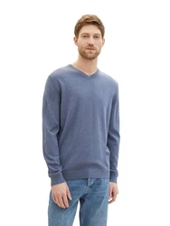 TOM TAILOR Pullover Hellblau/Grau/Blau