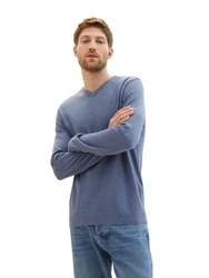 TOM TAILOR Pullover Hellblau/Grau/Blau
