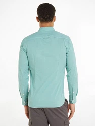 Tommy Hilfiger Hemd FLEX TEXTURED GINGHAM SF SHIRT Grün/Blau/Türkis
