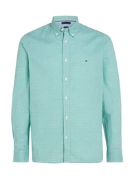 Karohemd FLEX TEXTURED GINGHAM SF SHIRT mit kleiner Logostickerei