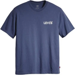 Levi's Rundhalsshirt RELAXED FIT TEE Blau/Dunkelblau/Rot