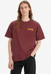 Levi's Rundhalsshirt RELAXED FIT TEE Rot/Braun