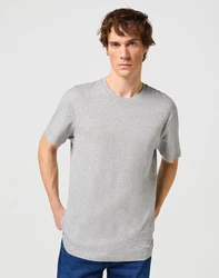 Wrangler T-Shirt T-Shirt 2 Pack Regular Fit (2-tlg) graumeliert/weiß
