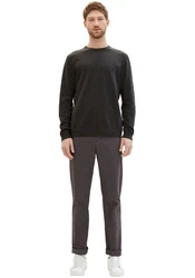 TOM TAILOR Chinohose Dunkelgrau/Khaki/Schwarz/Grau