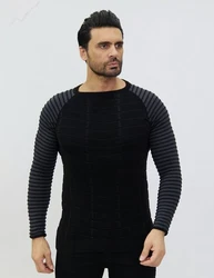Denim Distriqt Strickpullover Moderner Feinstrick Schwarz/Dunkelblau/Hellblau