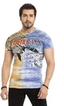Cipo & Baxx T-Shirt Blau/Mischfarben/Hellblau