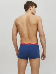 JACK & JONES Boxershorts 'Lee' blau/dunkelrot/schwarz/wei