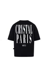 Crystal Paris T-Shirt Face Schwarz/Dunkelblau/Gelb