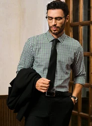 JMIERR Businesshemd Herren Baumwolle Trachtenhemd Oktoberfest Freizeithemd Grün/Dunkelgrün/Türkis