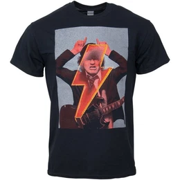 T-Shirt Angus Flash mit Aufdruck auf dem Rcken (Schwarz)
