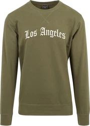 Mister Tee Kapuzenpullover Los Angeles Wording Dunkelgrün/Grün