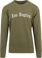 Mister Tee Kapuzenpullover Los Angeles Wording Dunkelgrün/Grün