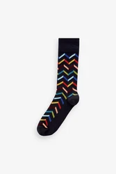 Next Bandeau-Bikini-Top Kurzsocken Gemusterte Socken im 5er-Pack Mischfarben/Dunkelblau