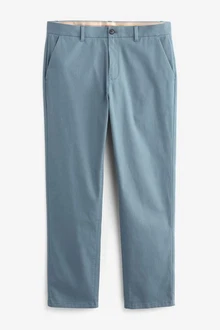 Next Chinohose Straight Fit mit Stretch Grau/Blau/Hellblau