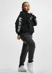 Thug Life Kapuzenpullover Caution Hoody Rosa/Schwarz