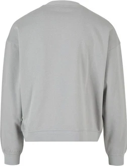 URBAN CLASSICS Rundhalspullover Boxy Pocket Crew Grau/Hellgrau