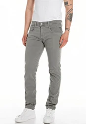 Replay Slim-fit Jeans ANBASS HYPERFLEX BIO Hellgrau/Grau/Khaki/Dunkelgrau